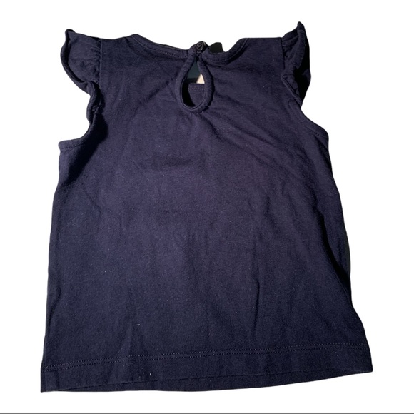 5/$25 Janie & Jack Zebra Short Ruffle Sleeve Top Shirt Baby 6-12 Months - Picture 2 of 3